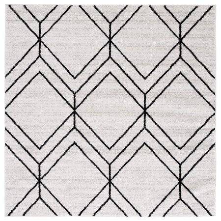 Safavieh 6 x 6 ft. Adirondack 241F Power Loomed Square Area Rug Light Grey & Black ADR241F-6SQ